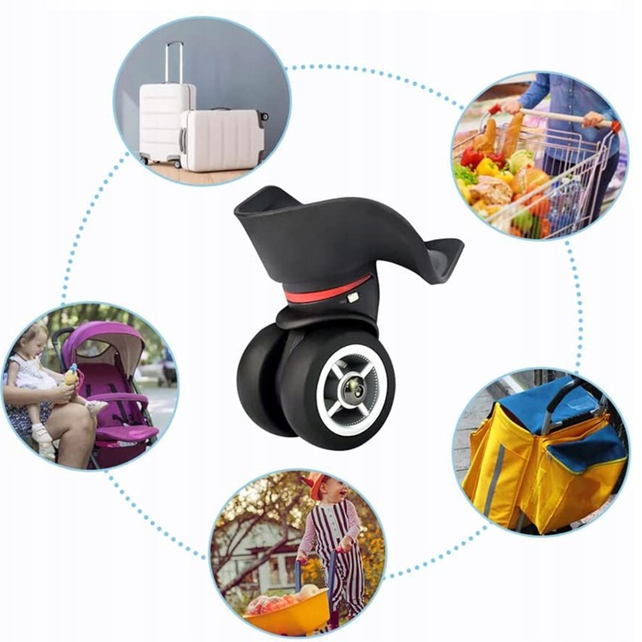 KÓŁKO DO WALIZKI KÓŁKA DO BAGAŻU ZAMIENNE 2 SZTUKI