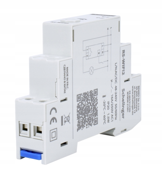 ASTRONOMICZNY PROGRAMATOR CZASOWY WIFI JEDNOKANAŁOWY 48-240V TUYA