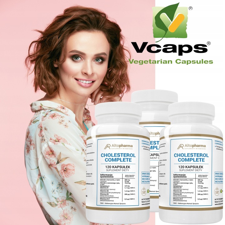 CHOLESTEROL KARCZOCH B1 B6 B9 B12 WEGE 3x120 kap