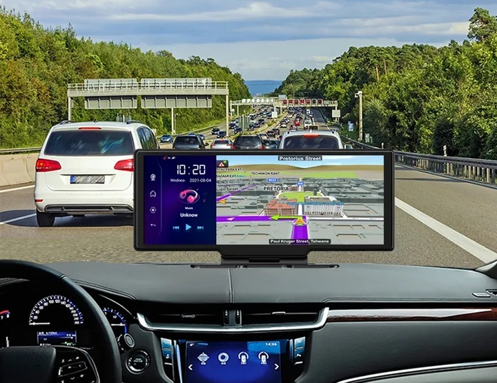 RADIO STACJA MULTIMEDIALNA ANDROID AUTO APPLE CARPLAY 2 KAMERY DVR KARTA 64