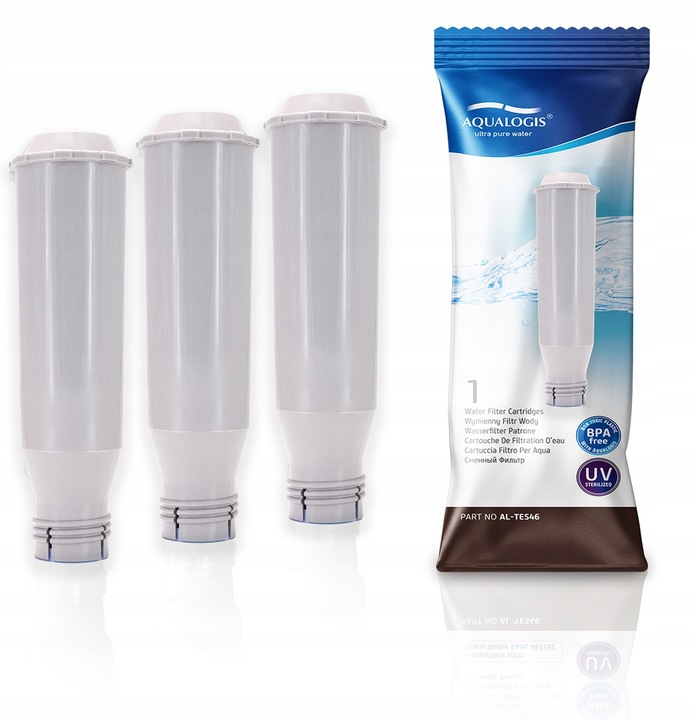 3x Filtr Wody AL-TES46 Do Ekspresu Krups + Odkamieniacz F054 + XS3000