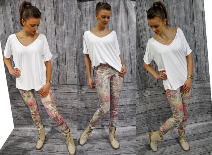 MIKOS*NOWOSĆ BLUZKA OVERSIZE, KIMONO Z DEKOLTEM SM