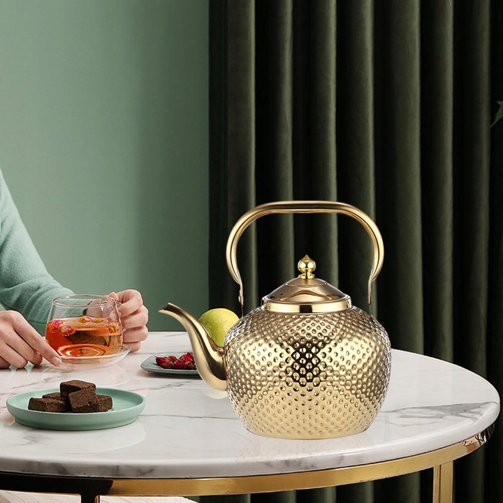 Czajniczek ze stali nierdzewnej Anti Scald Uchwyt z wyjmowanym zaparzaczem