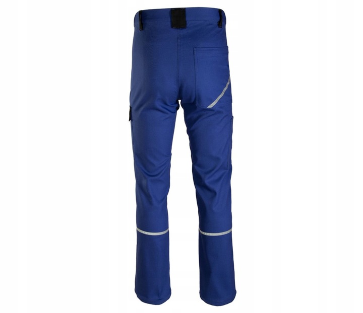 Spodnie robocze ochronne Bawełna 100% do pracy z odblaskami niebieskie r 54