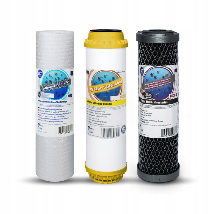 Komplet wkładów FCPS20 FCCBL-S FCCST Aquafilter