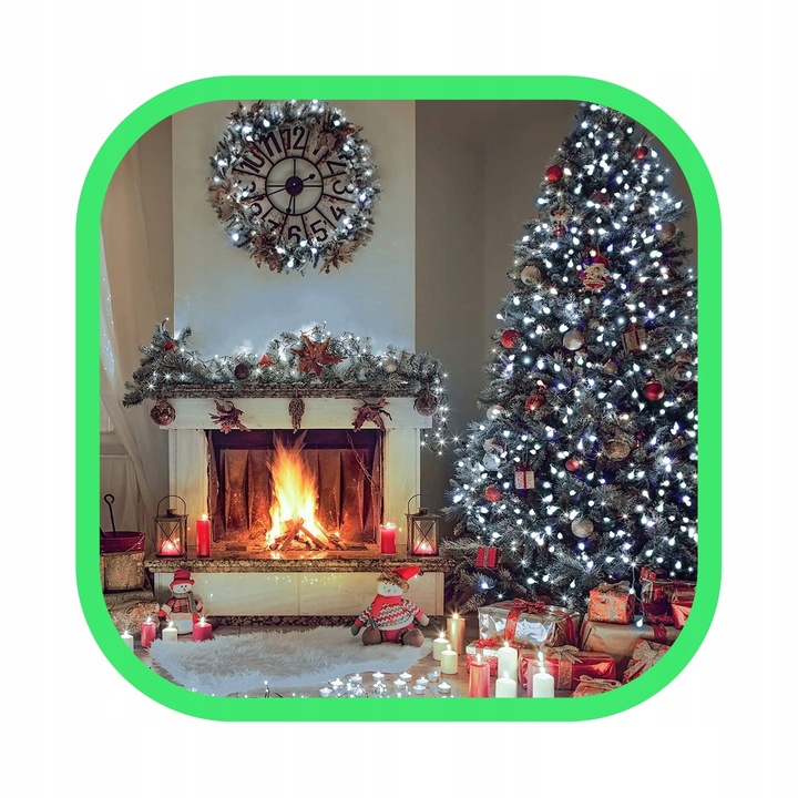 LAMPKI CHOINKOWE ŚWIATEŁKA 500led BIAŁE ZIMNE ~35 M WEWNĘTRZNE ZEWNĘTRZNE