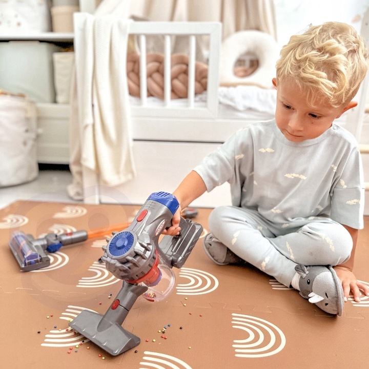 Interaktywny Odkurzacz Pionowy 3w1 dla Dzieci z Funkcją Ssania