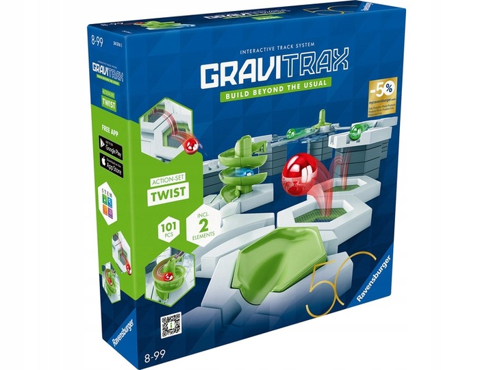 Gra logiczna RAVENSBURGER Gravitrax Zestaw startowy Twist 24576