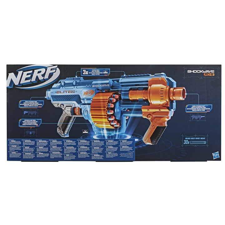 PISTOLET NERF KARABIN ELITE 2.0 KARABIN SHOCKWAVE RD-15 E9527 + 30 STRZAŁEK