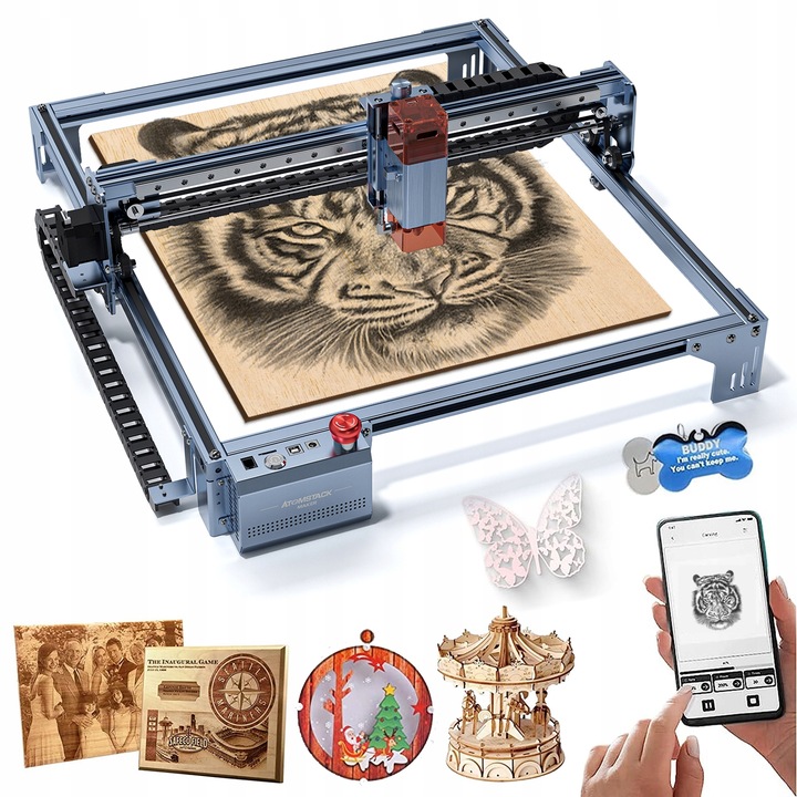 Nowa grawerka wycinarka laserowa ATOMSTACK A5 V2 400x400mm