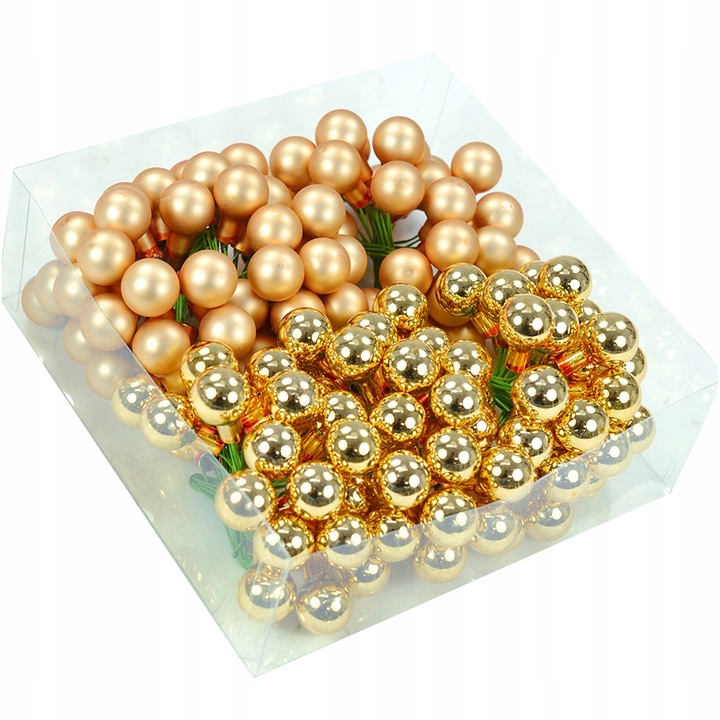 BOMBKI SZKLANE DO STROIKÓW NA DRUCIKU CHOINKOWE BOMBKA 2,5cm 144szt