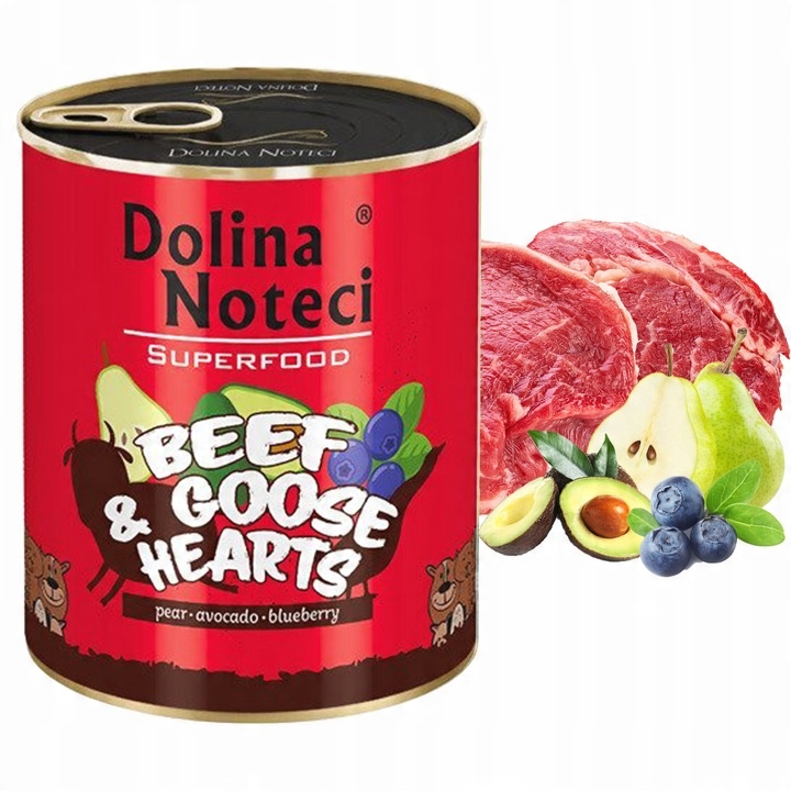 DOLINA NOTECI SUPERFOOD Karma mokra dla psa MIX 12 x 400g bezzbożowa