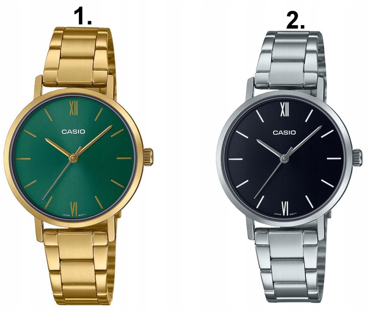 ZEGAREK DAMSKI CASIO LTP-VT02 złoty bransoletka + BOX +GRAWER