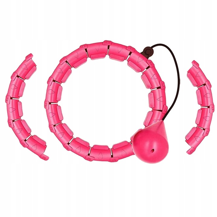 ODCHUDZAJĄCE KOŁO HULAHOP SKŁADANE MASAŻ Fioletowy