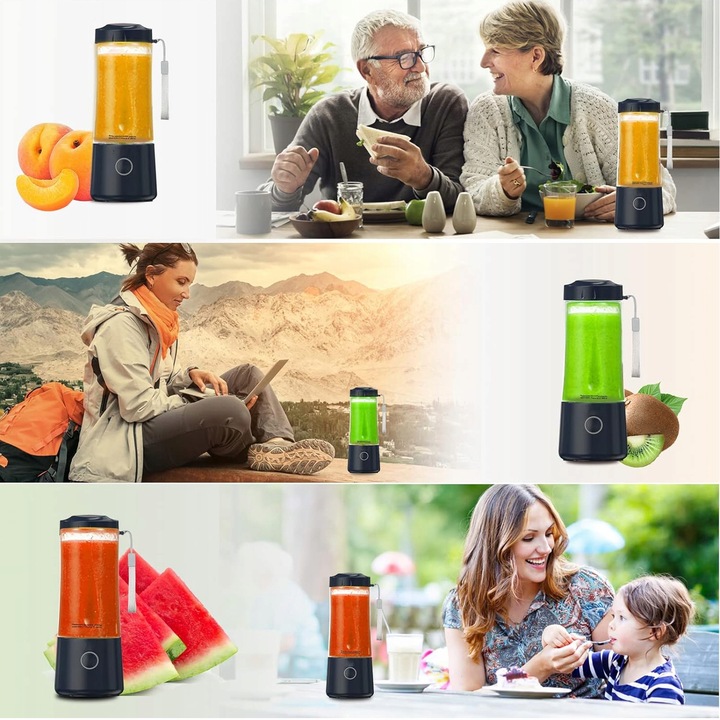 Blender Kielichowy Przenośny Bezprzewodowy 4000mAh Do Smoothie - Prezent