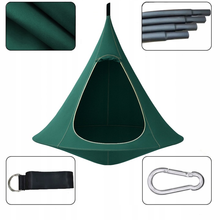 KOKON WISZĄCY NAMIOT HAMAK HUŚTAWKA GNIAZDO DO OGRODU POKOJU 150x140 INNY