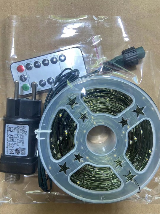 Zewnętrzne lampki choinkowe 1000 LED 100m, IP67 do dekoracji świątecznych