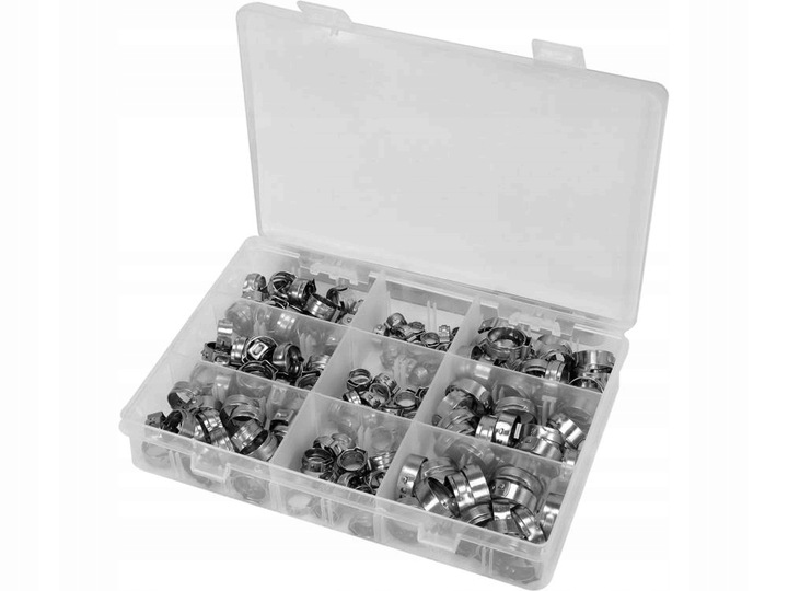 YATO ZESTAW OBEJM ZACISKOWYCH Z UCHEM 170 SZTUK STAL NIERDZEWNA YT-067842