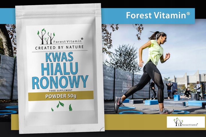 Kwas Hialuronowy W PROSZKU 50g ZDROWE STAWY SKÓRA KOŚCI ZMARSZCZKI
