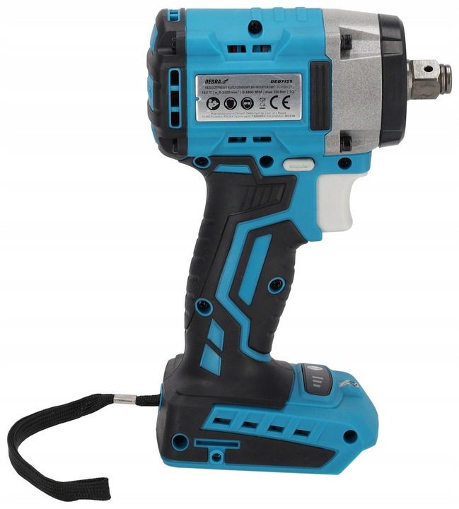 KLUCZ UDAROWY DEDRA akumulatorowy bezszczotkowy 350Nm SAS+ALL 3biegi 1,2"