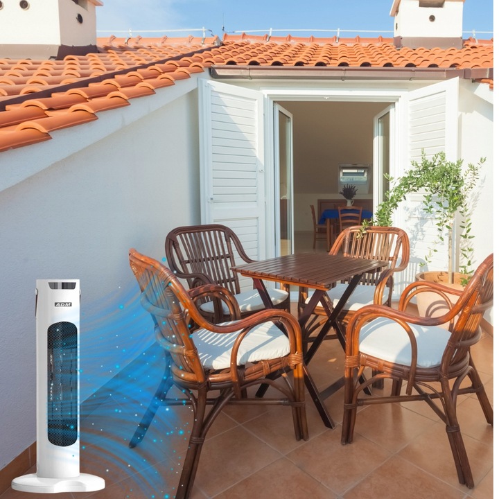 ADM wentylator 2w1 z funkcją ogrzewania i chłodzenia