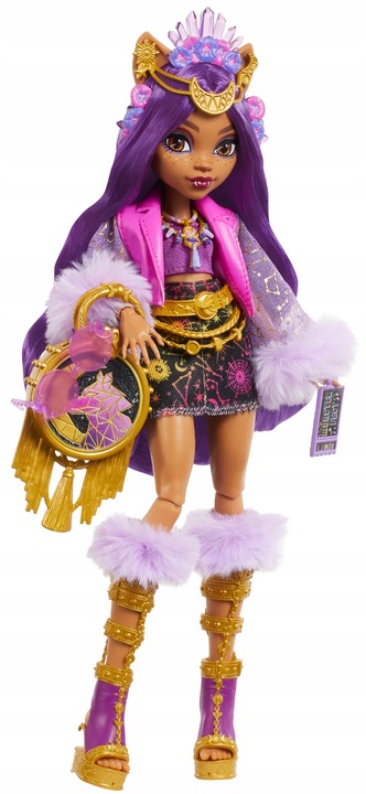 LALKA MONSTER HIGH CLAWDEEN WOLF POTWÓR MODOWA AKCESORIA FESTIWALOWE FEST