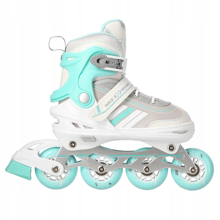 NILS 2w1 Łyżworolki Rolki Regulowane Łyżwy Hokejowe Damskie