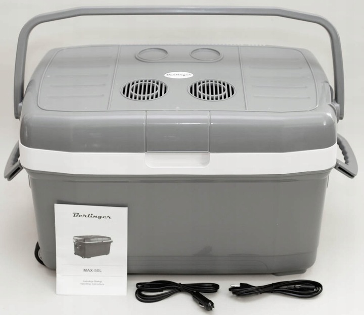 LODÓWKA TURYSTYCZNA BERLINGER SAMOCHODOWA XXXL 50L COOLER GRZANIE PRZENOŚNA