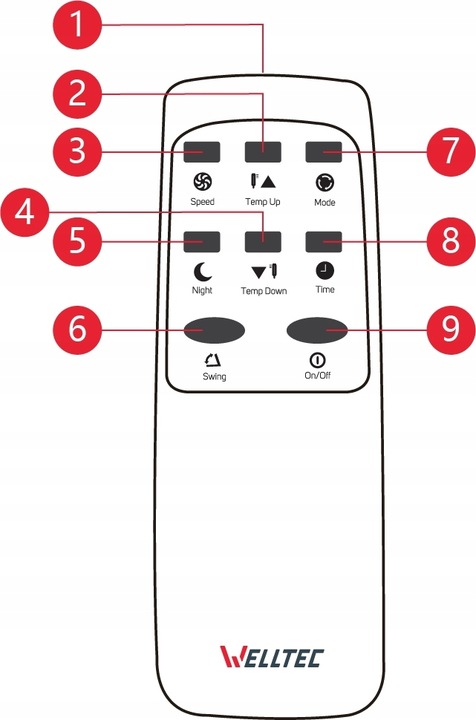 CICHY KLIMATYZATOR PRZENOŚNY WELLTEC ACR12 - 3w1 WiFi 3,5kW 60m² +USZCZELKA