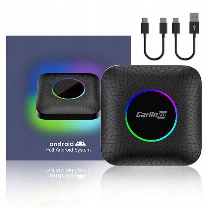 CARLINKIT TBOX AMBIENT RGB 8/128 GB APPLE CARPLAY ANDROID AUTO CARLINK SIM