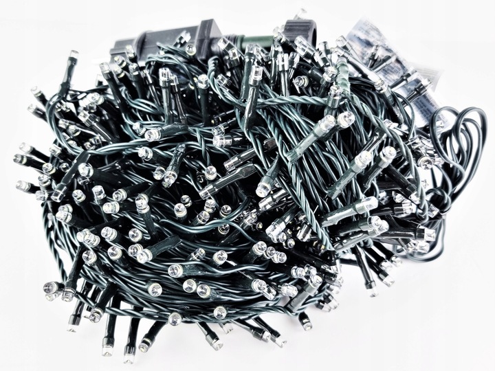 LAMPKI CHOINKOWE 800 LED TIMER ATEST ZEWNĘTRZNE NA CHOINKĘ CHOINKA BIAŁE