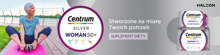 Multiwitamina Centrum WOMAN 50+ dla kobiet minerały witaminy 30 tabletek