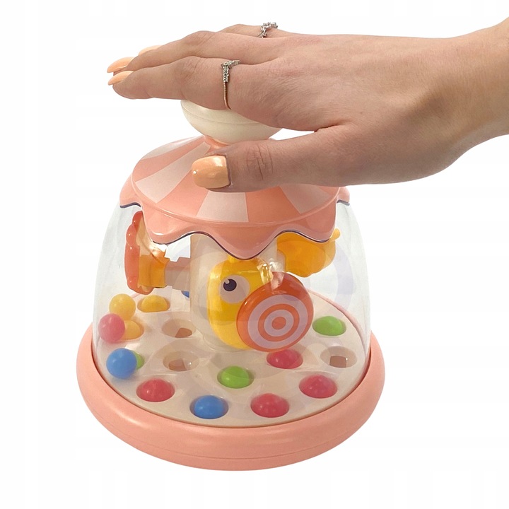 BĄCZEK INTERAKTYWNY ŚLIMAK KARUZELKA Z PIŁECZKAMI ZABAWKA DLA DZIECI WOOPIE