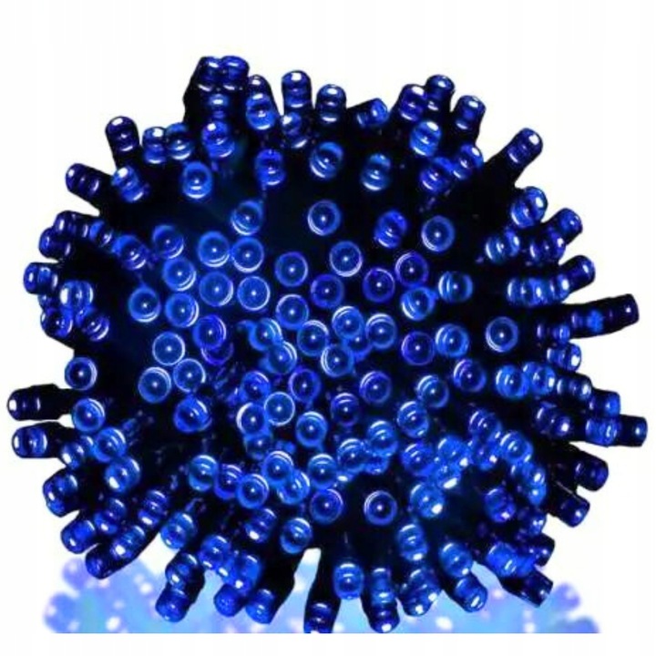 MOCNE NIEBIESKIE LAMPKI CHOINKOWE 500 LED ŚWIATEŁKA ZEWNĘTRZNE WEWNĘTRZNE