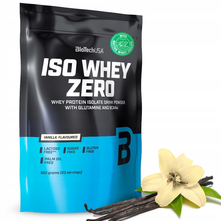BIOTECH ISO WHEY ZERO 500g PROTEIN ISOLATE WPI EAA | WANILIA