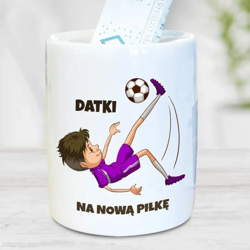 SKARBONKA Z WŁASNYM NADRUKIEM - TWOIM ZDJĘCIEM, GRAFIKĄ, TEKSTEM - PREZENT