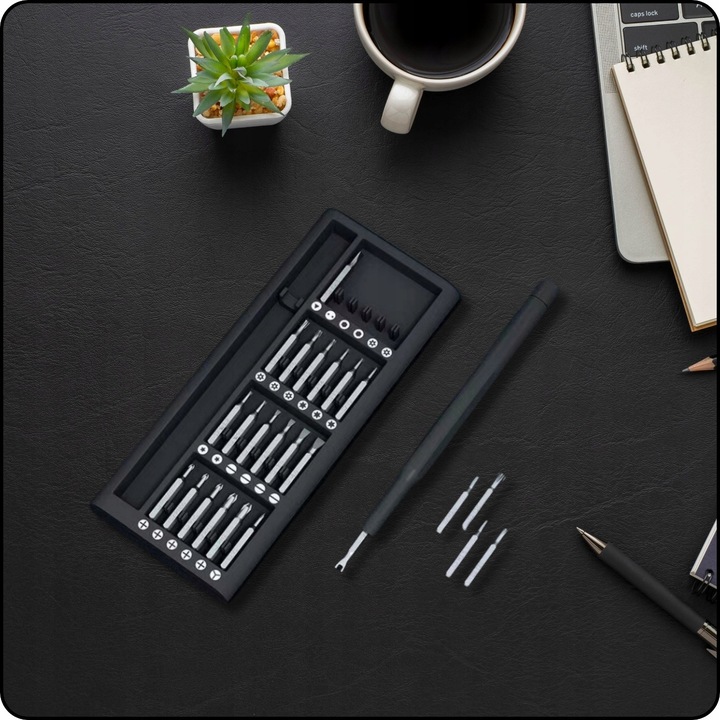 ZESTAW ŚRUBOKRĘTÓW PRECYZYJNYCH GSM TORX 25 W 1 SOLIDNE STALOWE DO TELEFONU