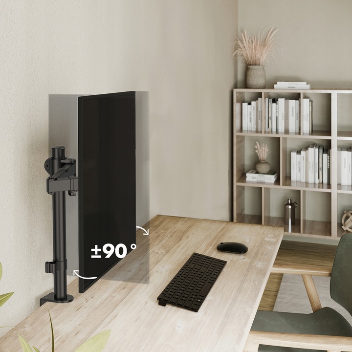 Regulowany Uchwyt Biurkowy do Monitora LCD 13"-27" Solidny Certyfikowany