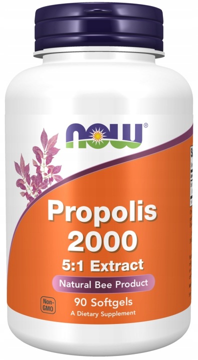 NOW Foods Propolis 2000 KIT PSZCZELI ANTYOKSYDANT ODPORNOŚĆ 100kap