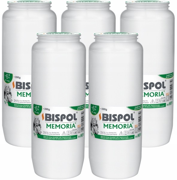 Wkłady Olejowe Do Zniczy Bispol WO11 144h 16 Sztuk Długo Palące