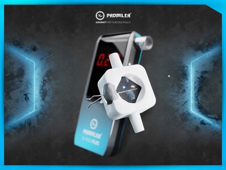 Alkomat PROMILER AL 8000 PLUS + 12 miesięcy kalibracji + ustniki