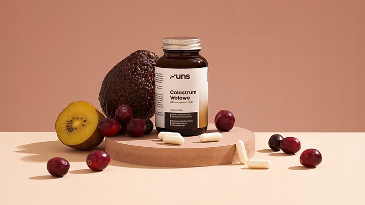 UNS COLOSTRUM WOŁOWE 60VCAPS NA ALERGIE KRĄŻENIE