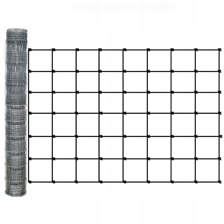 SIATKA LEŚNA 60/7/10 L - rolka 25m OCYNKOWANA do pola sady lasy budowa