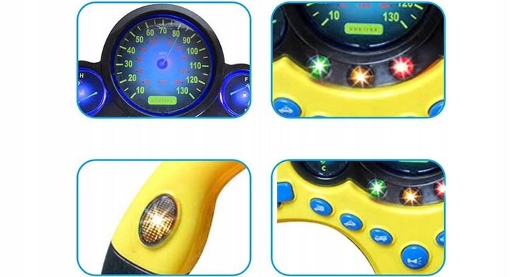 Kierownica zabawka INTERAKTYWNA DLA CHŁOPCA dźwięki symulator jazdy