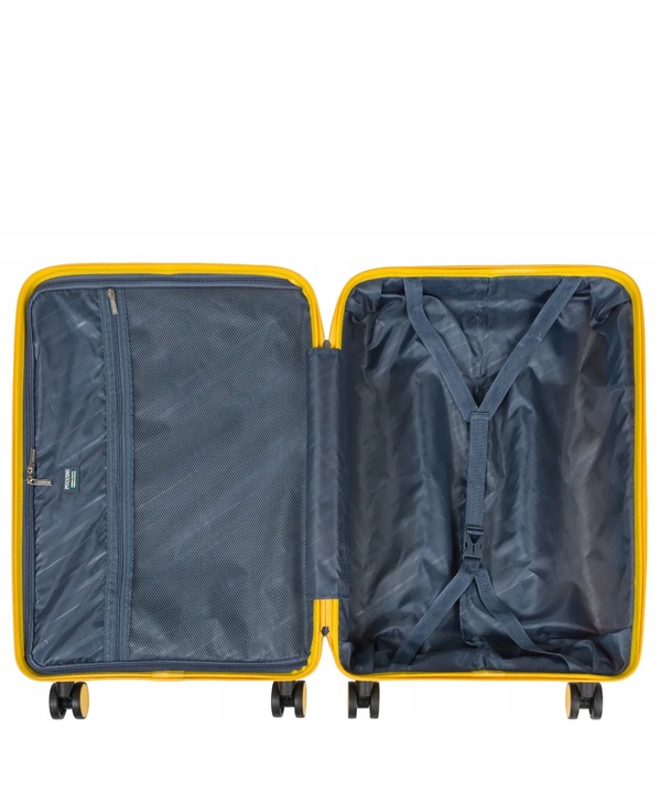 Walizka Średnia Podróżna Na Kółkach Twarda Lekka PUCCINI Żółta PP020B-1-6