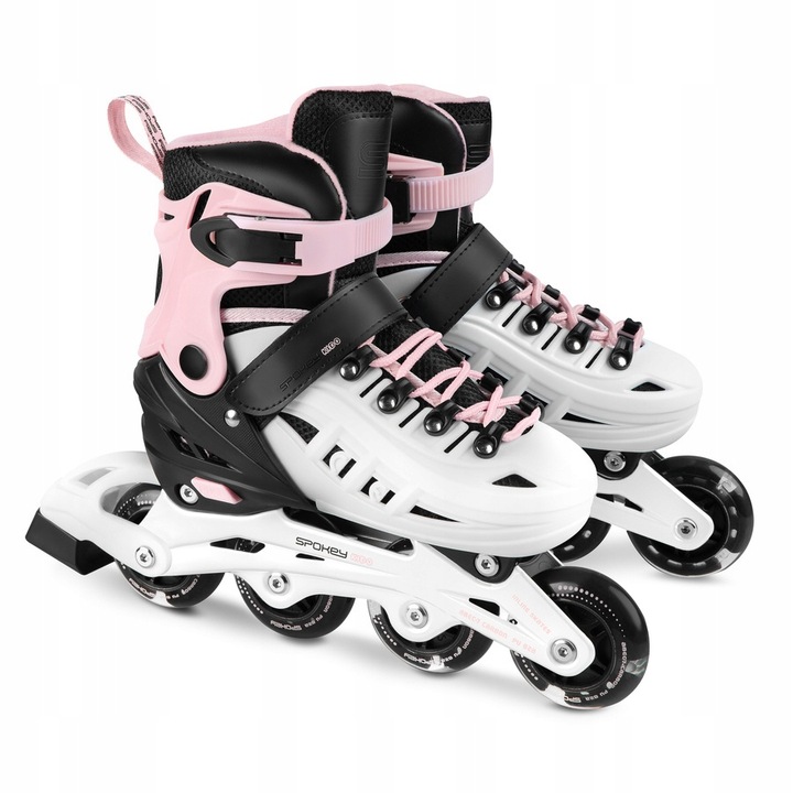 SPOKEY 4w1 Łyżworolki Rolki Łyżwy Hokejowe Regulowane Dziecięce Kółka LED
