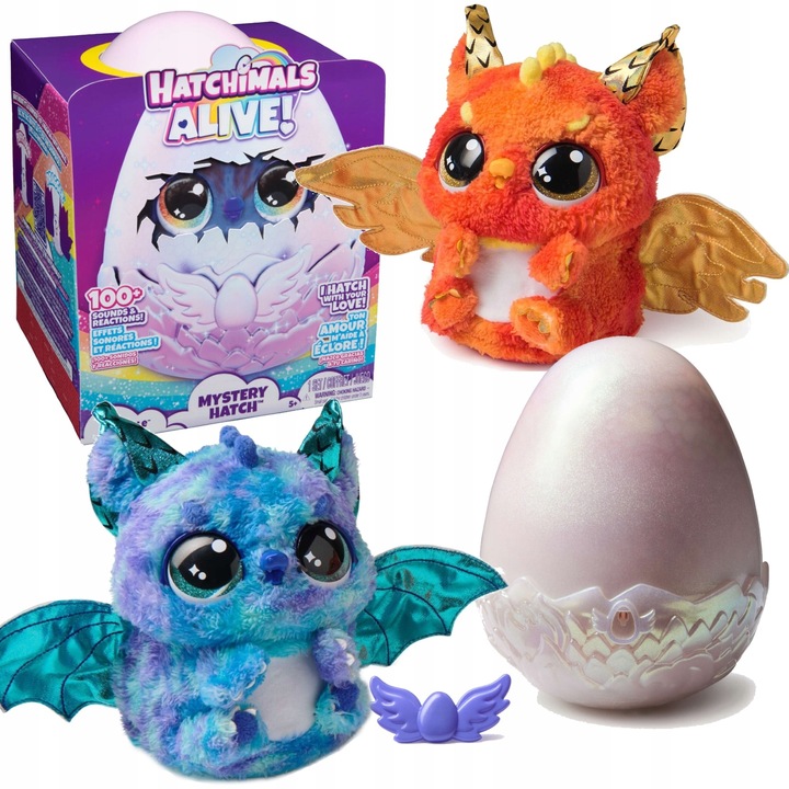 HATCHIMALS ALIVE MASKOTKA JAJKO INTERAKTYWNA SMOK NIESPODZIANKA DRAGGLE
