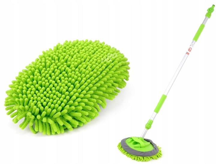 SZCZOTKA DO MYCIA AUTA SAMOCHODU BUSA NACZEPY MOP MIKROFIBRY MIKROFIBRA