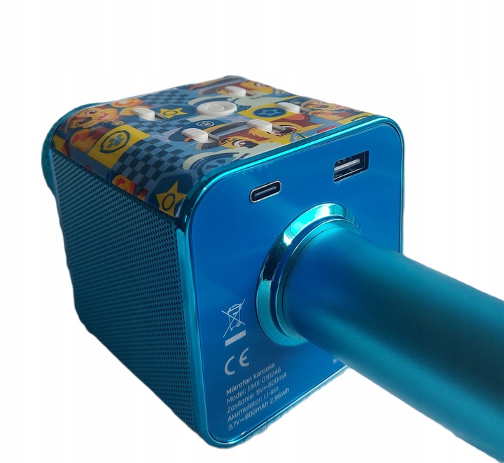 PSI PATROL MIKROFON BEZPRZEWODOWY KARAOKE BLUETOOTH CHASE PAW PATROL