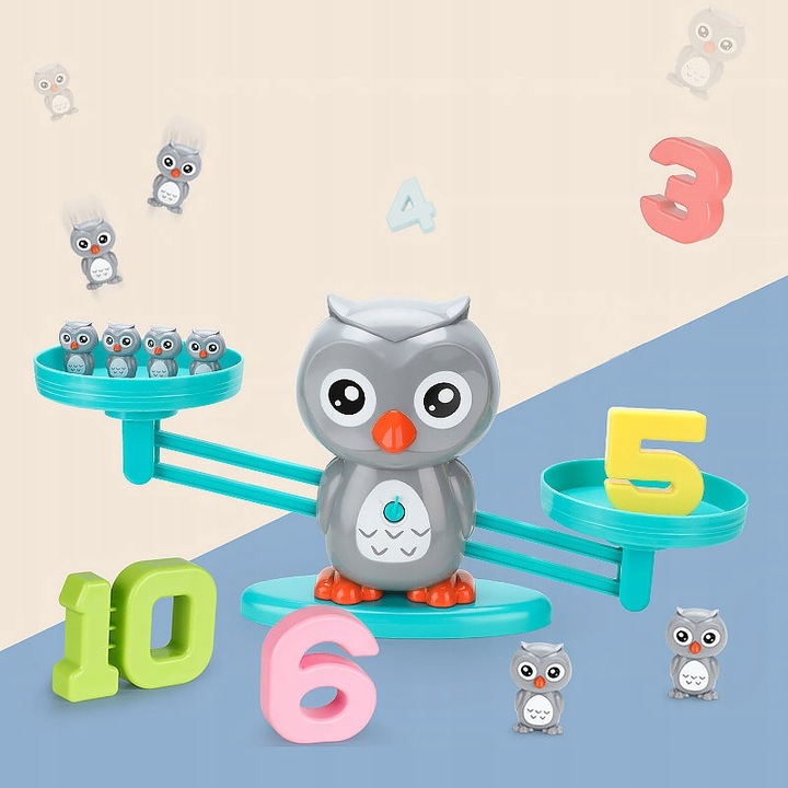 Gra Edukacyjna Waga Szalkowa Sowa Nauka Liczenia